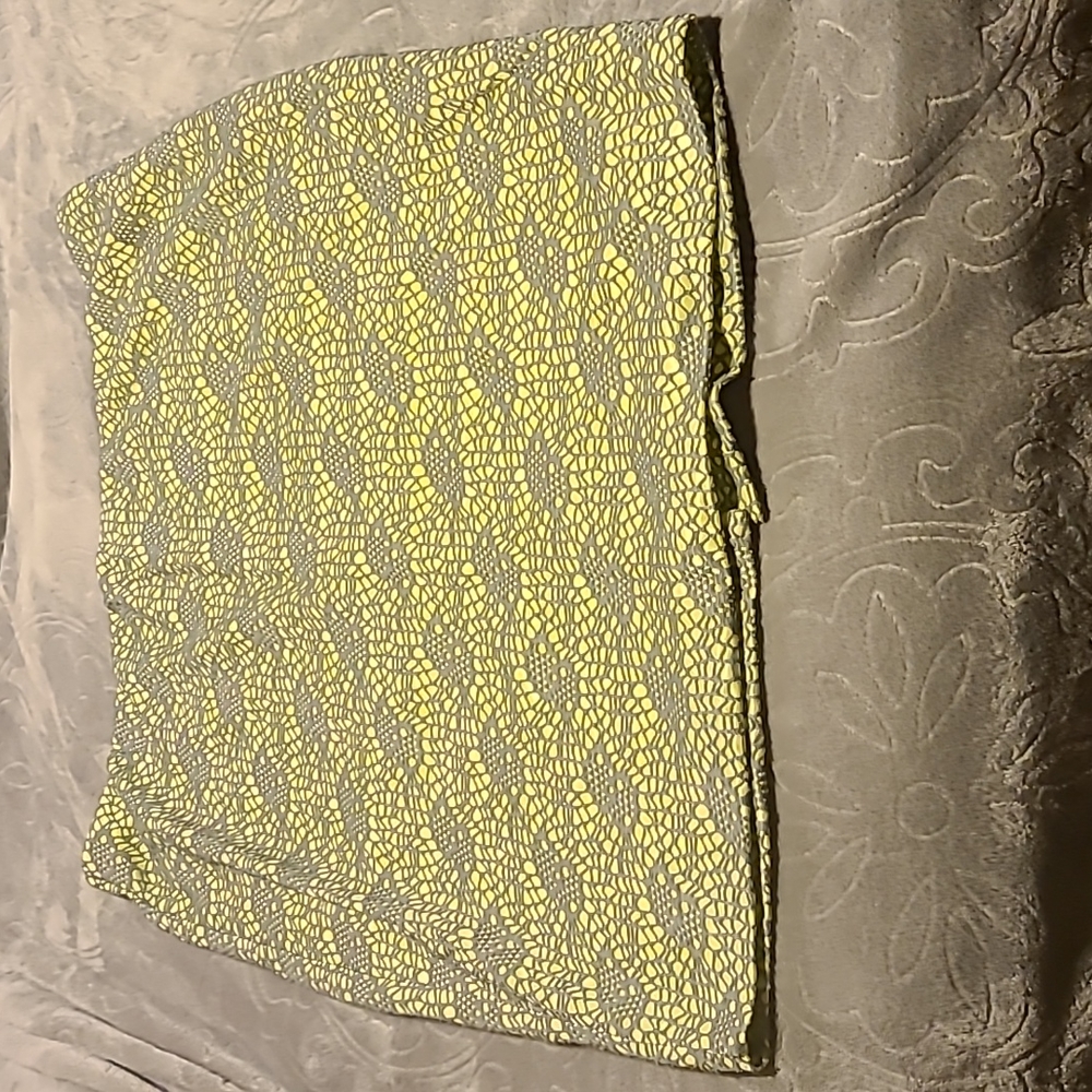 Green and gray skirt